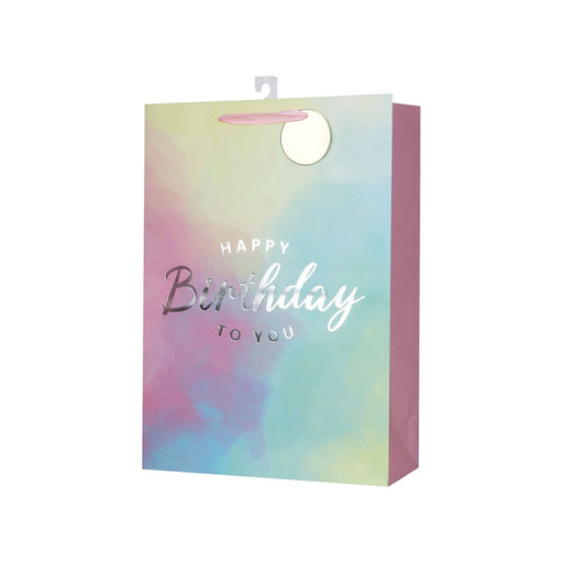 Extra large tie dye birthday gift bag