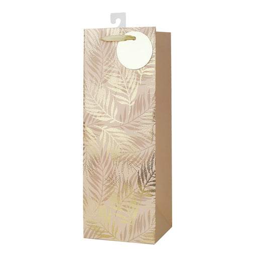 Fern leaf print bottle bag