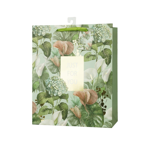 Large floral gift bag "Just For You"