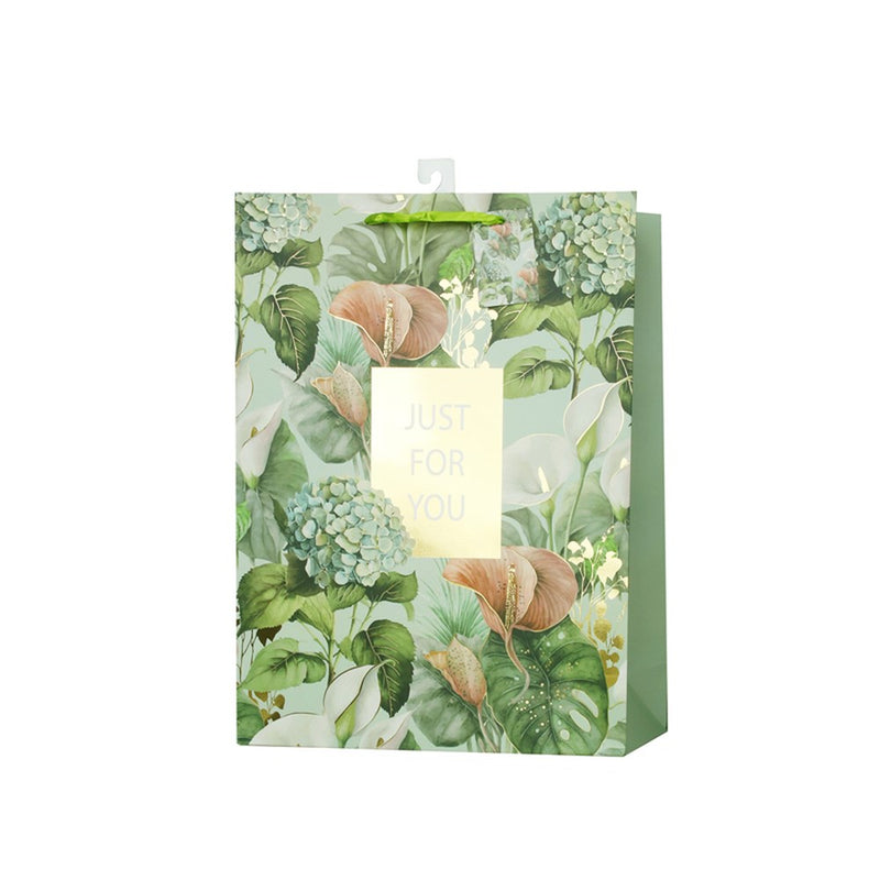 Extra large floral gift bag "Just For You"