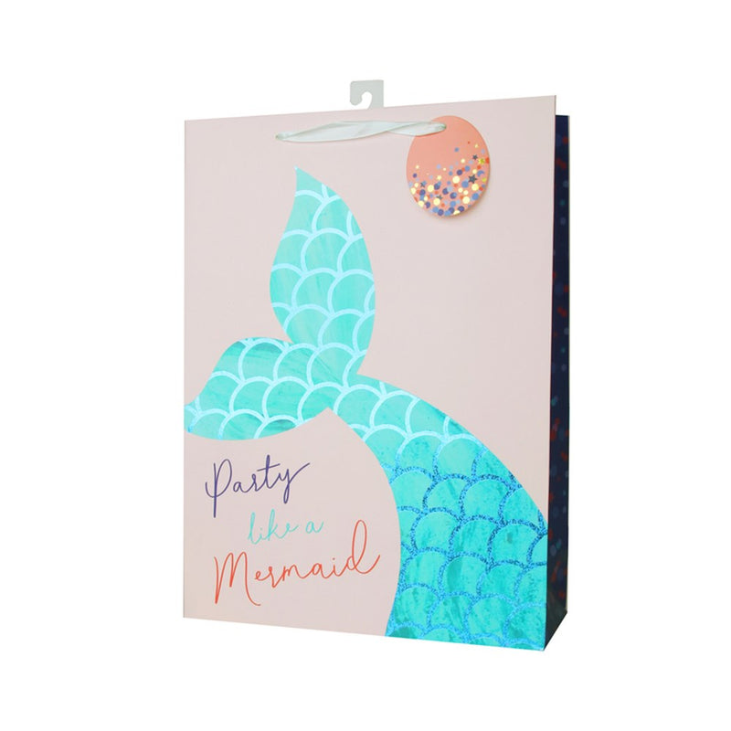 Extra large mermaid theme gift bag