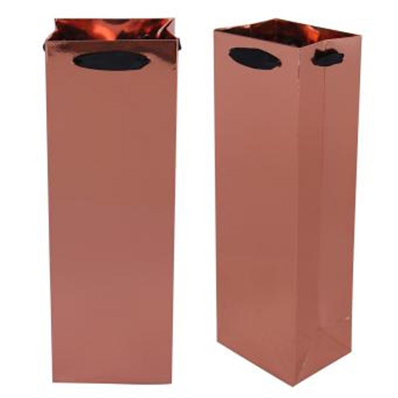 Rose gold wine bottle bag
