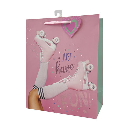 Medium kids gift bag with foil text
