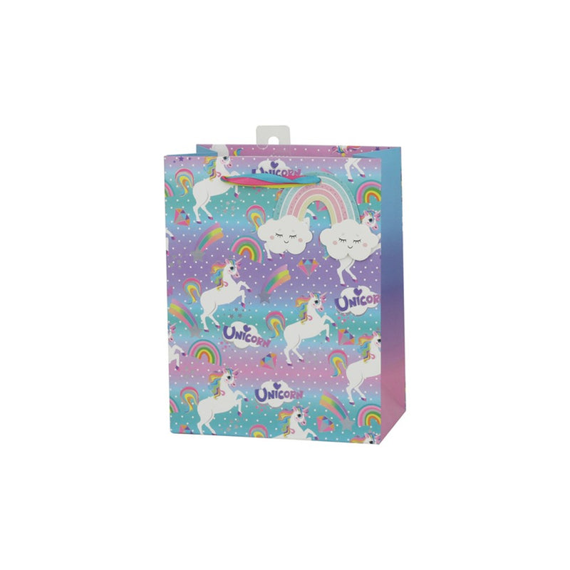 Medium unicorn themed gift bag