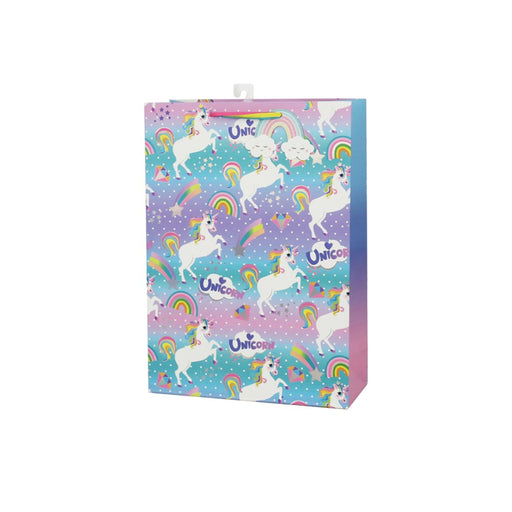 Extra large unicorn themed gift bag
