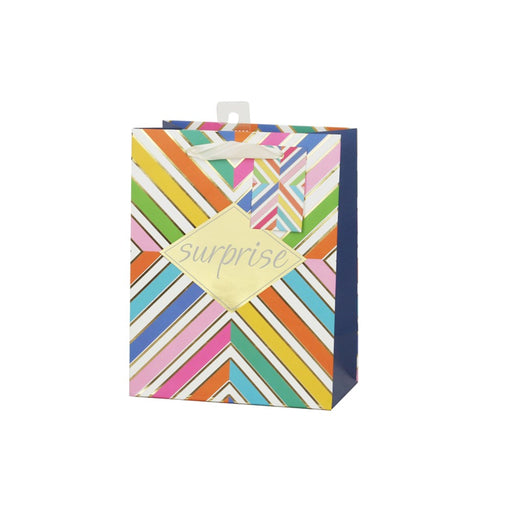 Medium colourful geometric gift bag