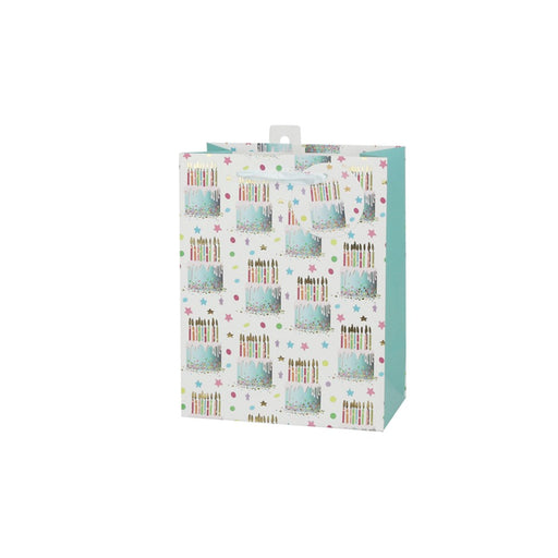 Medium birthday cake themed gift bag