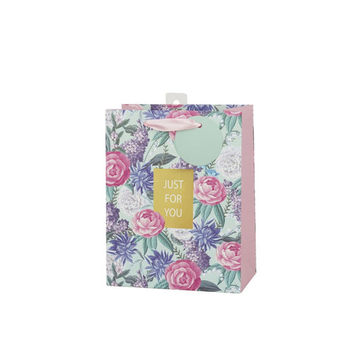 Medium floral Just For You gift bag