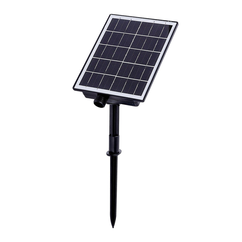 4.5V solar panel with 8 light functions on stake