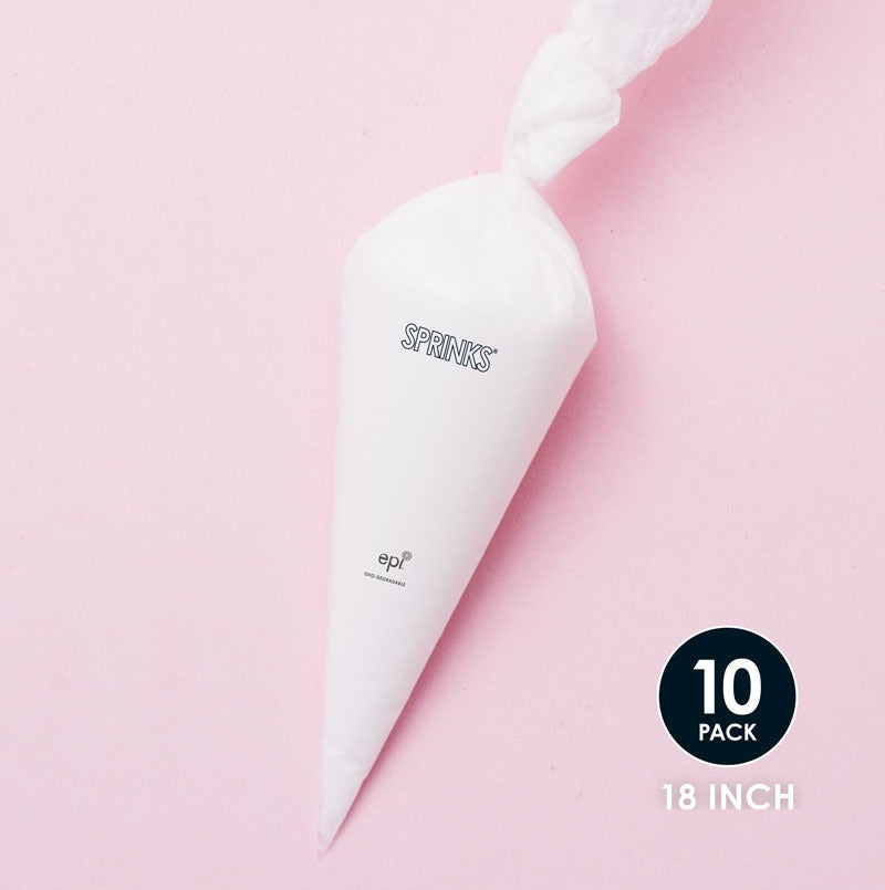 Pack of 100 oxo degradable piping bags 18 inch