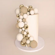 32 CAKE BALL TOPPERS - CHAMPAGNE GOLD image  2 – thumbnail