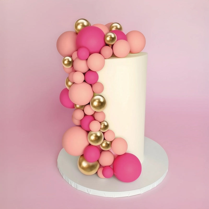 32 CAKE BALL TOPPERS - PRETTY IN PINK image  2