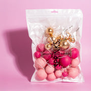 32 CAKE BALL TOPPERS - PRETTY IN PINK image  3 – thumbnail