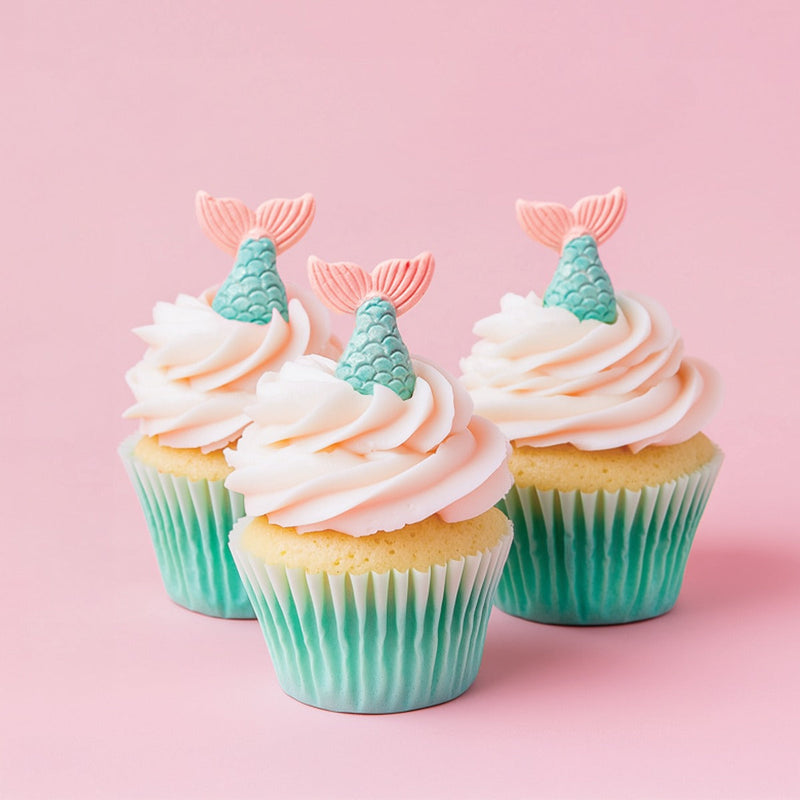 ICING DECORATIONS- MERMAID TAILS (8 PCS) image  3