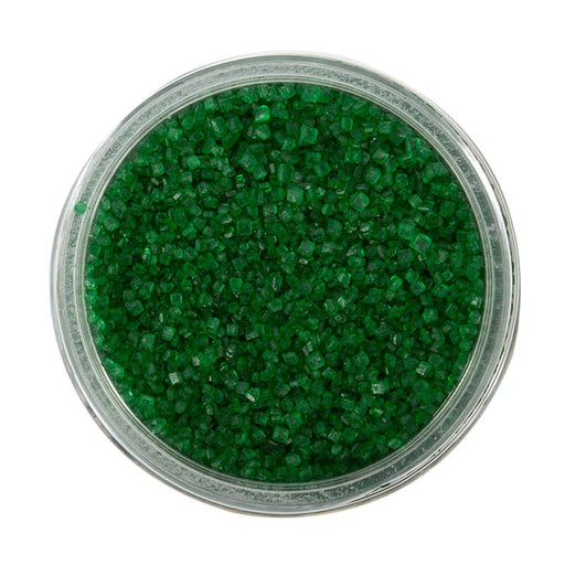 Jar of green sanding sugar 85g