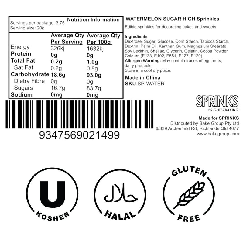 Sprinks Watermelon Sugar High Sprinkles 75G image  6