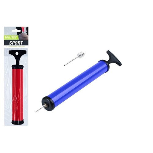 Handheld sports ball pump assorted colors