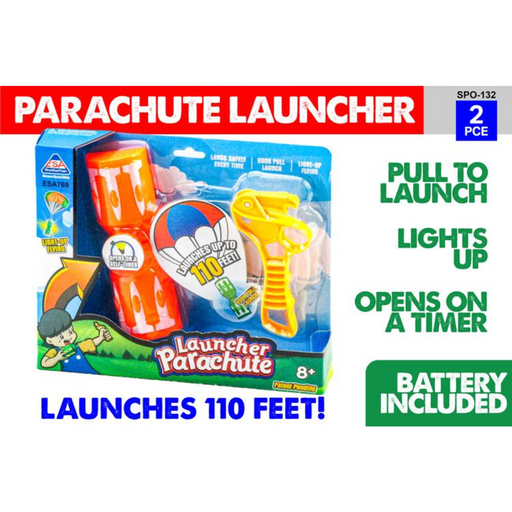 Parachute Launcher with Lights 3pk