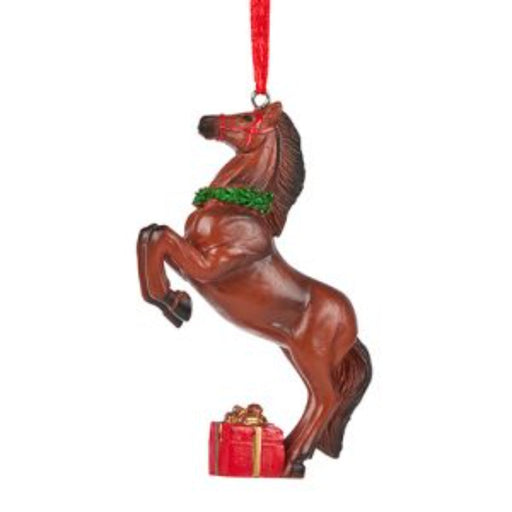 Ronis Christmas Tree Deco Australian Rearing Brumby Horse 9cmH