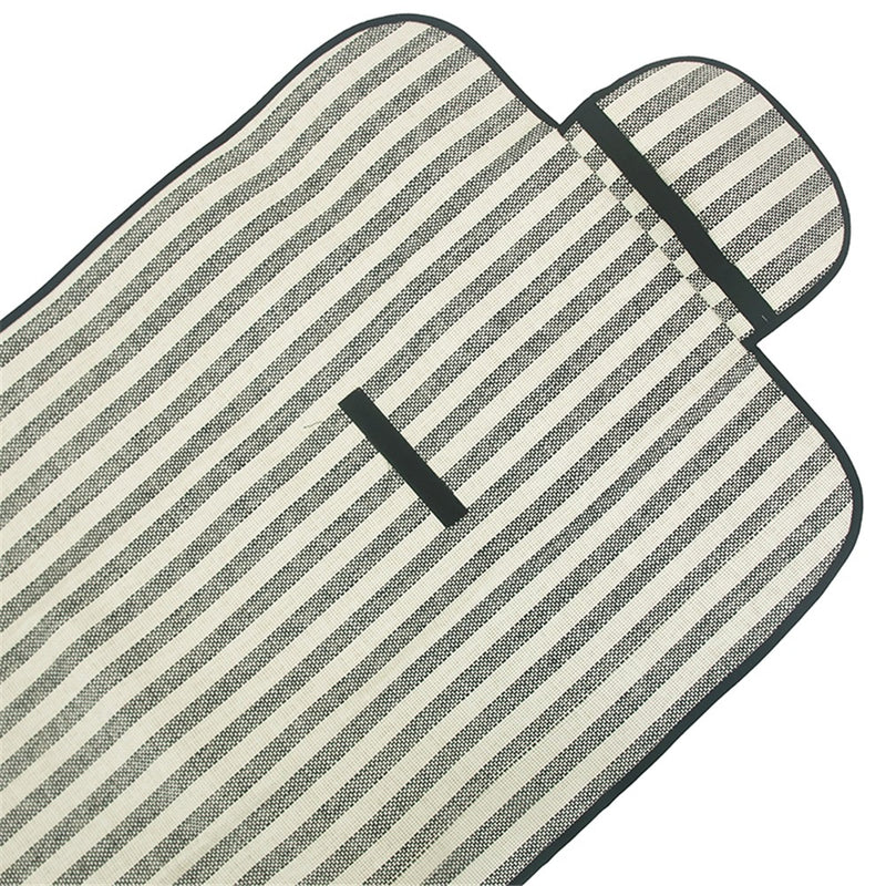 Black and white roll up beach mat