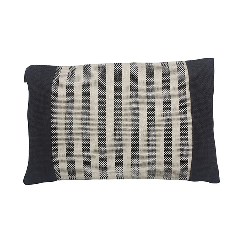 Black and white beach pillow