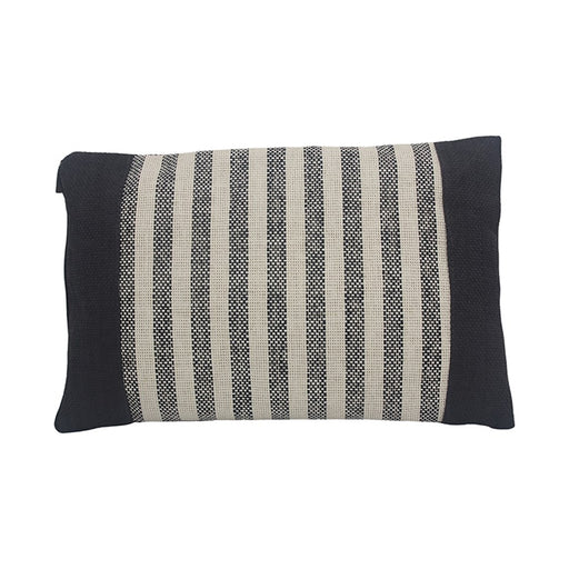 Black and white beach pillow