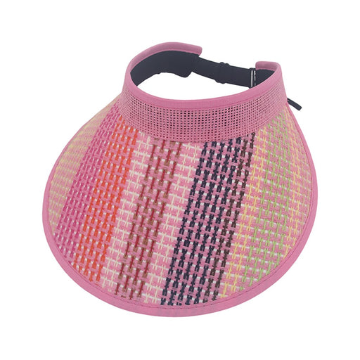 Pink sun visor for women