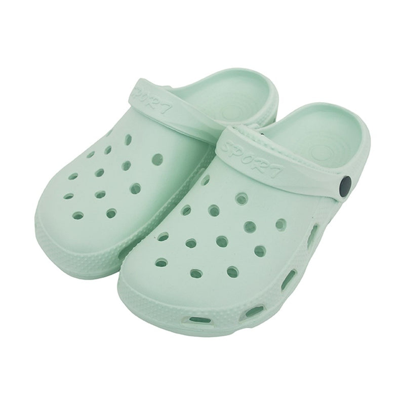 Pistachio green women's EVA clogs
