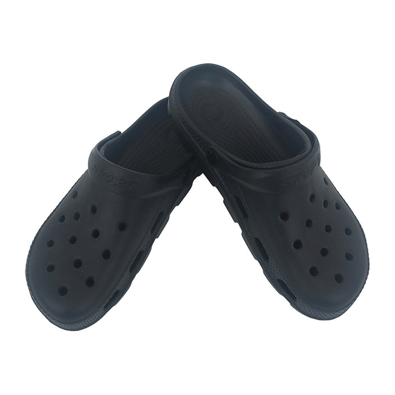Black EVA clogs for men