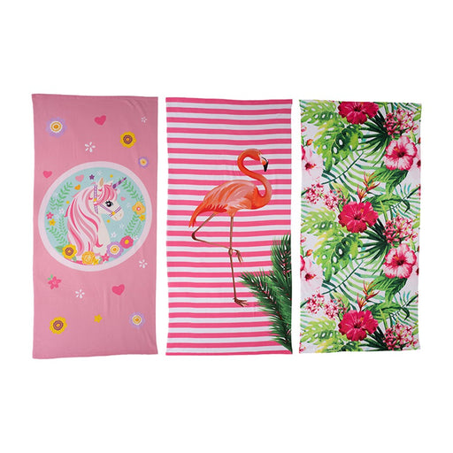 Assorted design beach towels for women