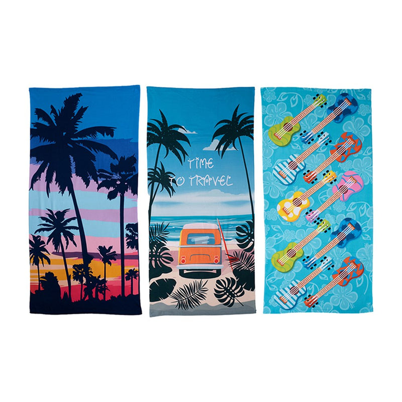 Assorted design beach towels for men