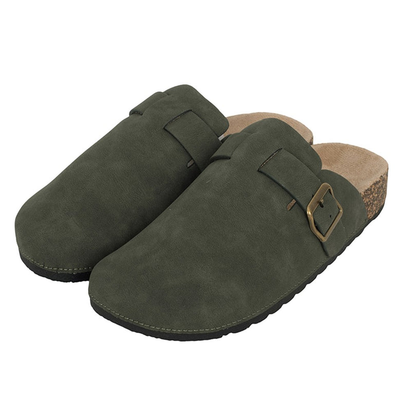 Khaki garden clogs for women