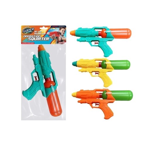 Barrel water squirter 26cm with water spray