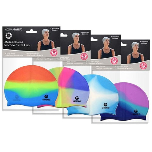 Adult Ombre Silicone Swim Cap
