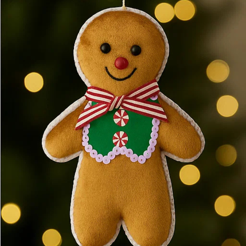 Hanging Gingerbread Boy 19cmH