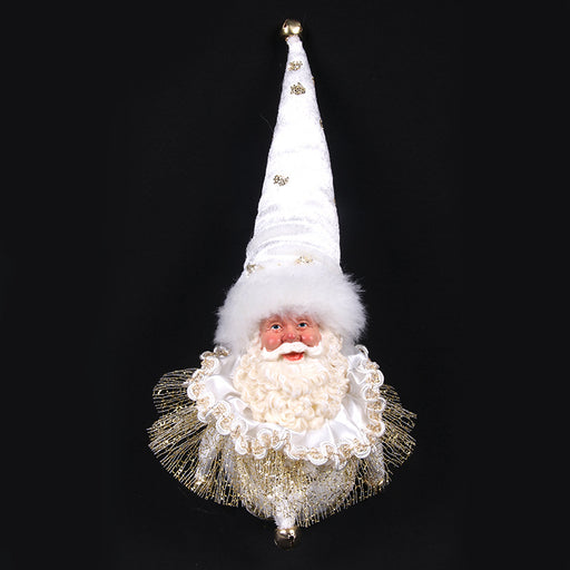 Ronis Santa Lux Ornament 30cm Ivory and Gold