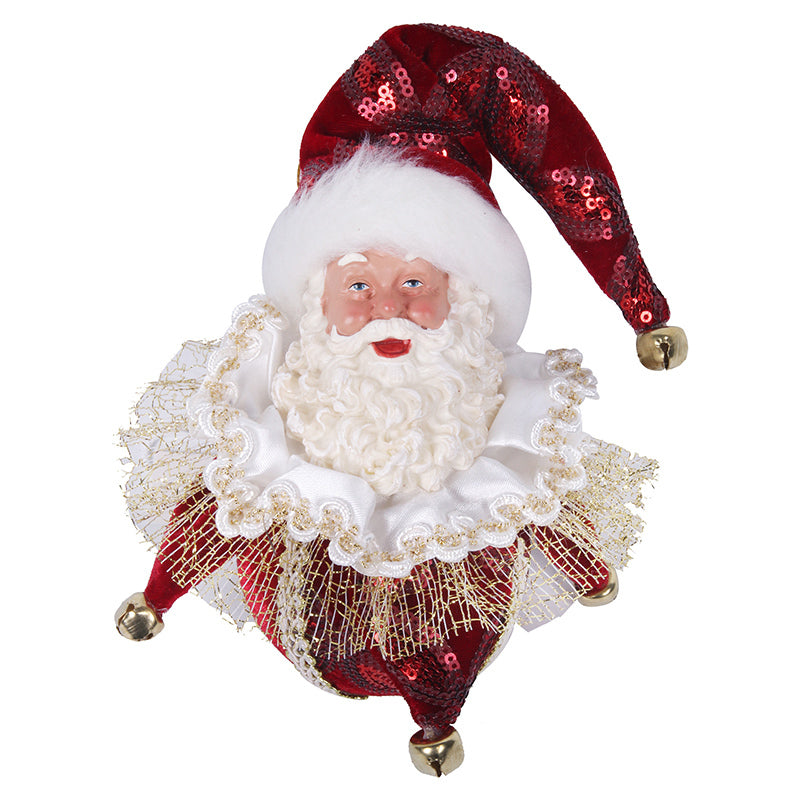 Ronis Santa Luxe Ornament 30cm Burgundy