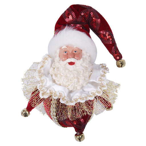 Ronis Santa Luxe Ornament 30cm Burgundy