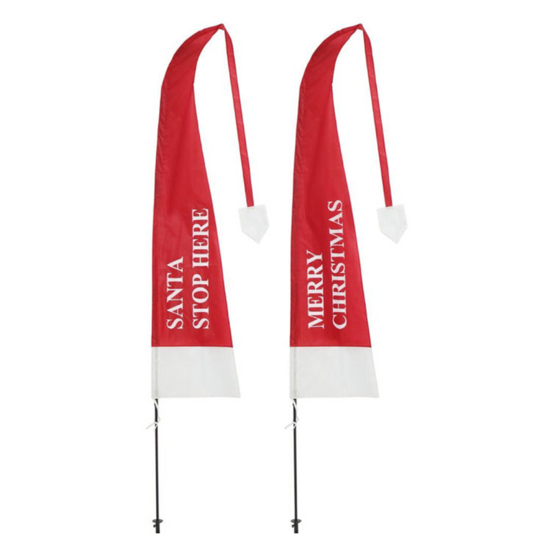 Ronis Santa Hat Flag Printed 375cm Assorted