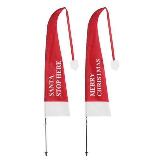 Ronis Santa Hat Flag Printed 375cm Assorted