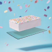 Ronis Scalloped Rectangular Cake Boards Dual Colour Blue & Lilac