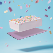 Ronis Scalloped Rectangular Cake Boards Dual Colour Blue & Lilac