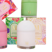 Ronis Scent Maison Florabelle Amber and Sandalwood Glass Dome Candle 375g – thumbnail