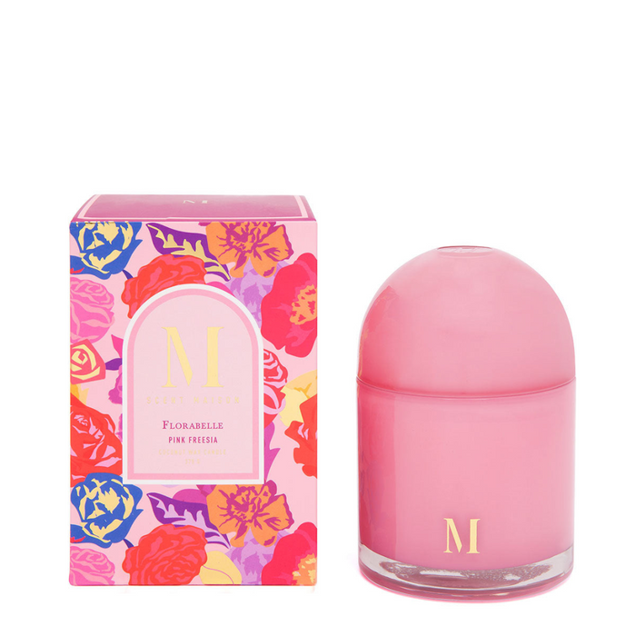 Ronis Scent Maison Florabelle Pick Freesia Glass Dome Candle 375g