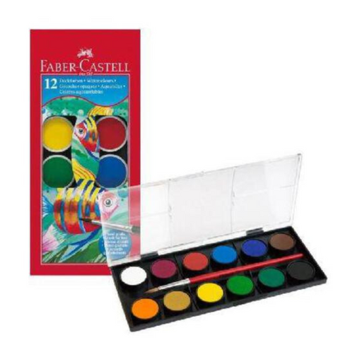 Ronis School Watercolour Paint Pan (Cardboard Box 12)