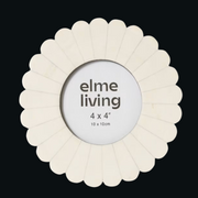 Senan 4x4in square photo frame cream 18x2x18cm for Instagram style pictures – thumbnail