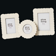 Senan 4x4in square photo frame cream 18x2x18cm for Instagram style pictures – thumbnail