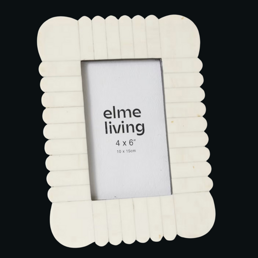 Senan 4x6in photo frame cream 18x2x23cm for 10x15cm pictures and prints