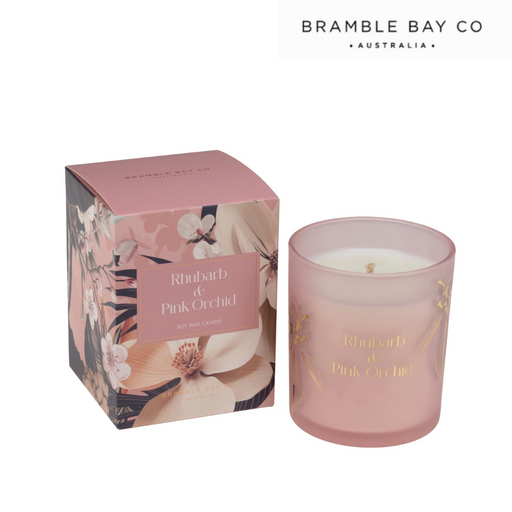 Ronis Sent with Love Candle Rhubarb and Pink Orchid 300g