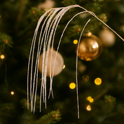 White Sequin Hanging Tree Pick 106cm Christmas floral decoration